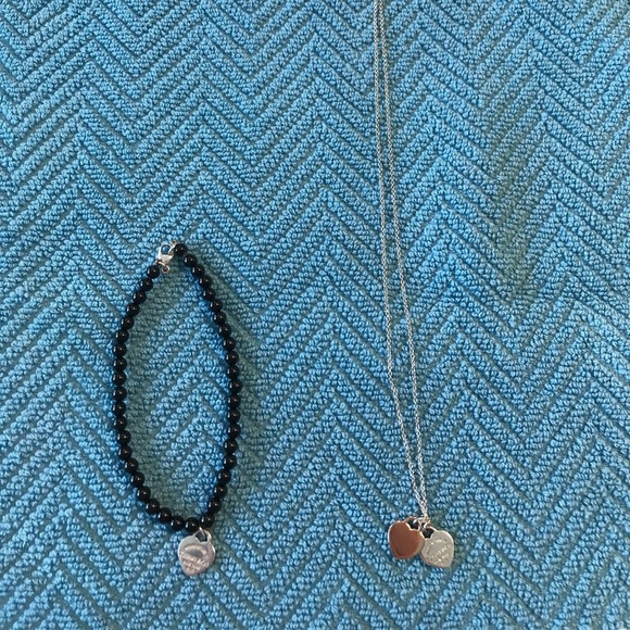 Tiffany’s Silver Pendant & Onyx Bracelet - Picture 2 of 6